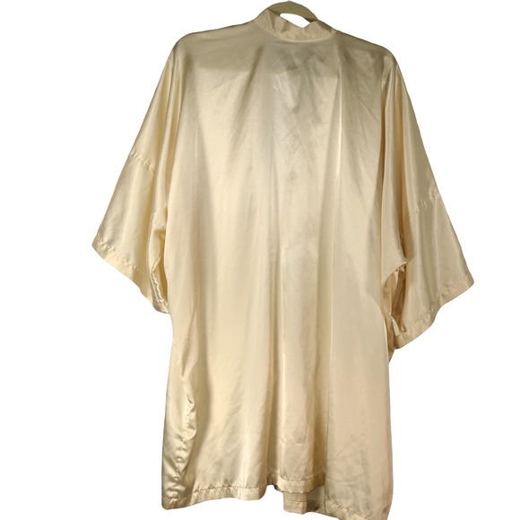 Vintage Calvin Klein Womens Robe One Size Ivory Single Stitch Monogram CK Tunic - Picture 4 of 9